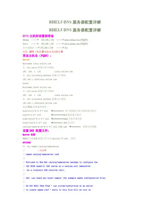 RHEL5_DNS服务器配置详解
