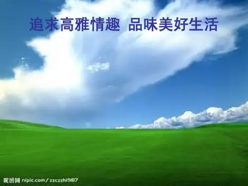 追求高雅情趣