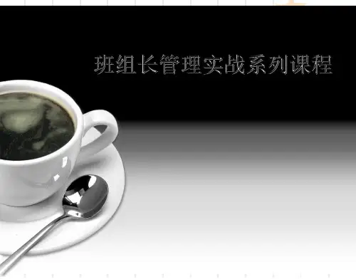 班组长管理实战系列课程