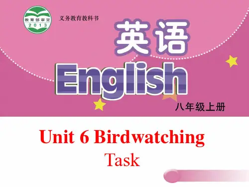 最新【牛津译林版】八年级英语上册：Unit 6 Bird watching Task课件