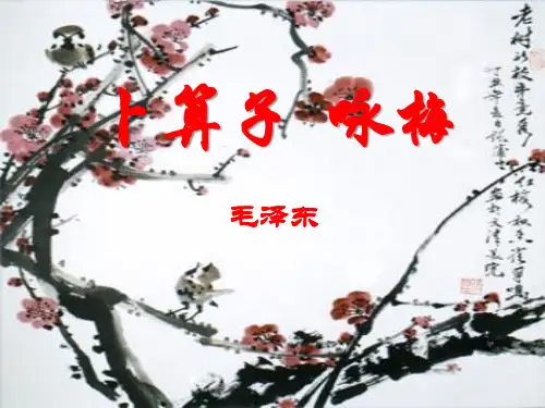 《卜算子·咏梅》ppt课件