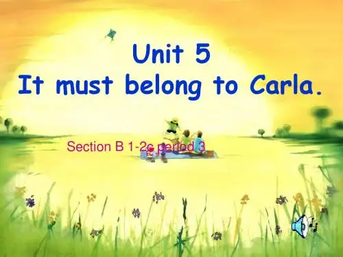 九年级英语unit 5 period 3