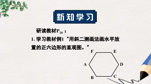 高中数学人教A版必修二1.2.2《直观图》ppt课件
