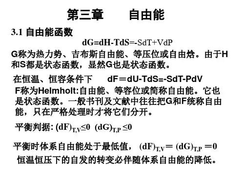 第3章  自由能