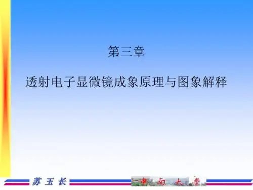 第三章电镜图象解释资料