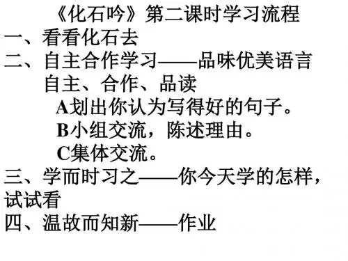 七年级语文化石吟7(新编2019教材)