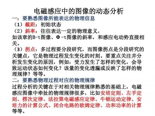 电磁感应图像的动态分析
