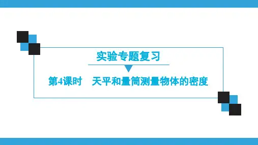 (人教版)物理八年级上册课件实验专题复习-第4课时 天平和量筒测量物体的密度