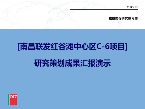 【策划方案】戴德梁行-南昌联发红谷滩中心区C-6项目研究策划成果汇报-267PPT