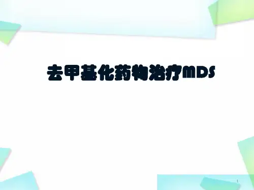 去甲基化药物治疗MDS精品PPT课件