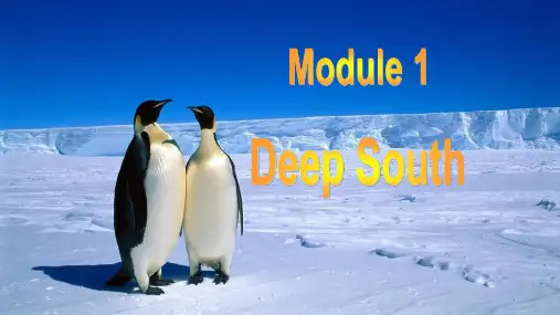 外研版高中英语选修八Module1DeepSouth-Grammar课件
