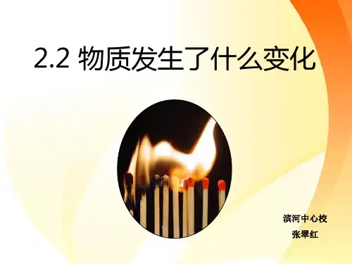 小学科学《物质变化》ppt