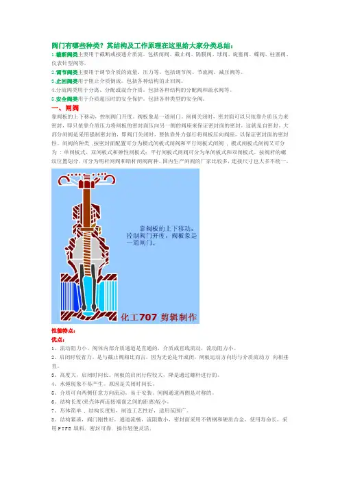 十五种常用阀门结构工作原理(带示意图)