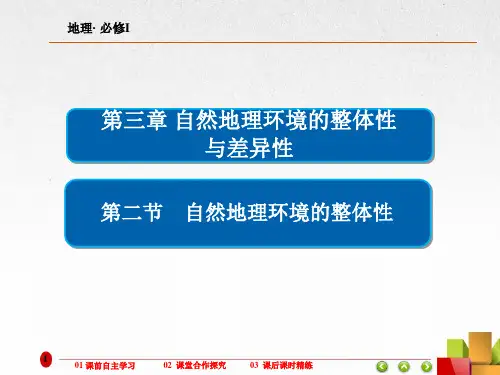 高中地理《自然地理环境的整体性》课件