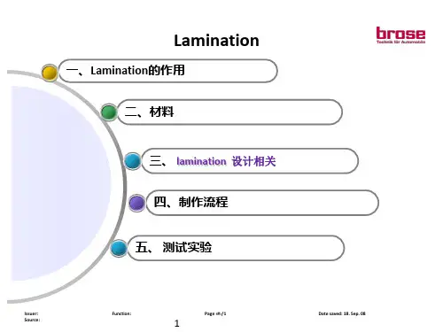 lamination 硅钢片 叠片 铁芯讲义