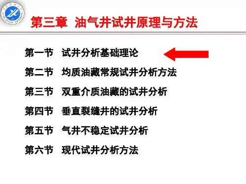 油气井试井原理及方法