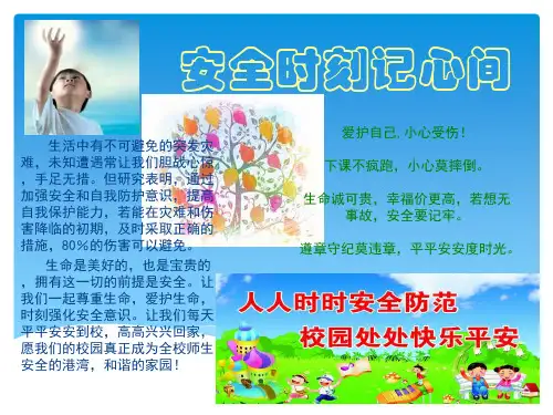 安全记心间手抄报