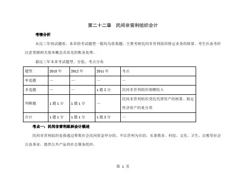 民间非营利组织会计27页