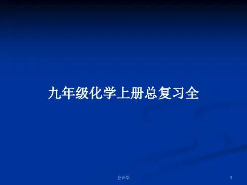 九年级化学上册总复习全PPT学习教案