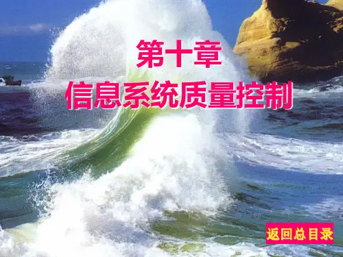 信息系统的质量控制概述