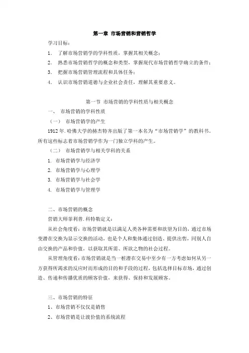市场营销学-第一章