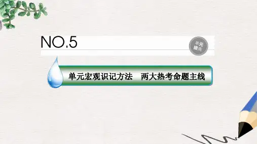 2019-2020年高考历史一轮复习第五单元当今世界政治格局与现代中国外交单元拔高课件人民版