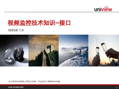 视频监控技术知识--接口