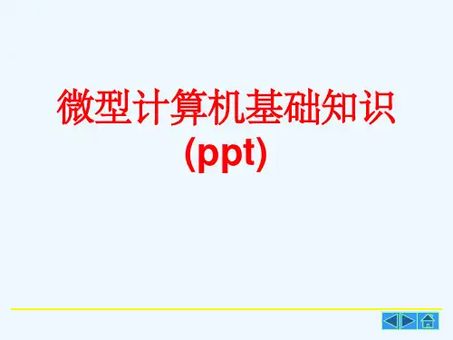微型计算机基础知识(ppt)