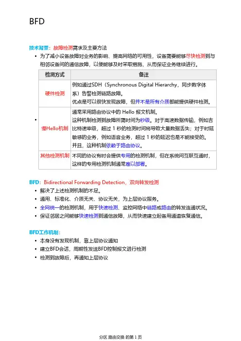 华为数通基础29-BFD