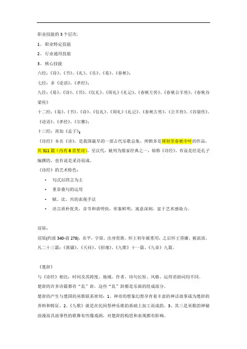 108211-大学语文-大学语文复习资料(全)