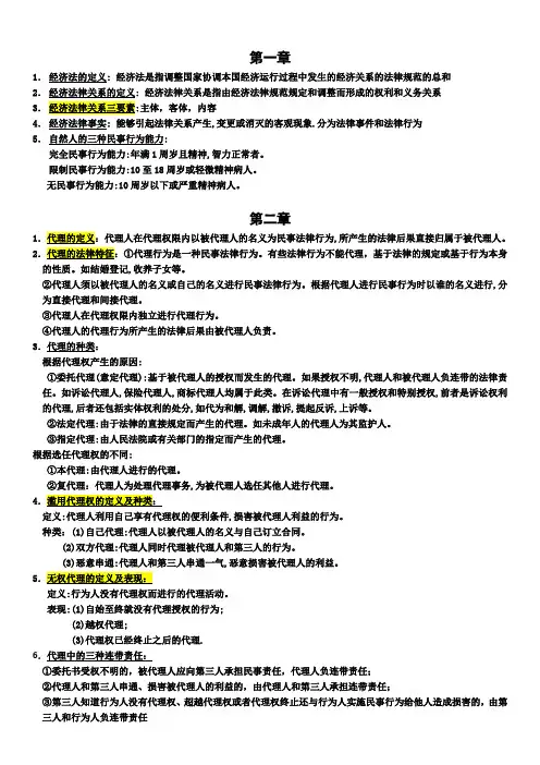 经济法思考题