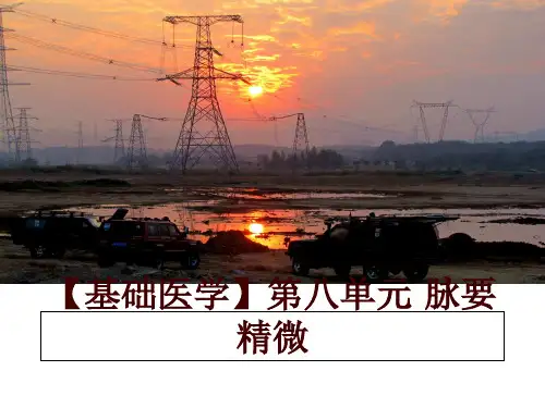 最新【基础医学】第八单元 脉要精微讲学课件