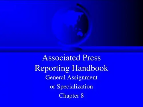 Associated PressReporting Handbook