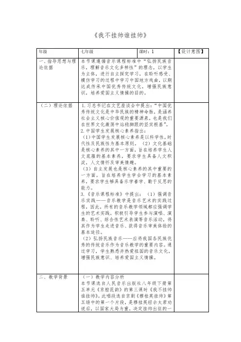 我不挂帅谁挂帅