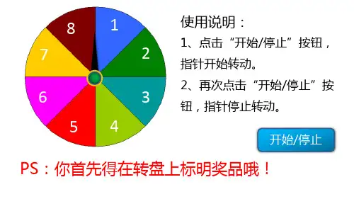 用PPT制作抽奖转盘 (2)