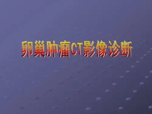 医学影像-卵巢肿瘤CT影像诊断