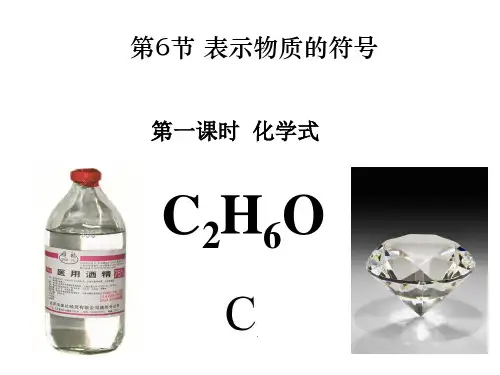 2.6表示物质的符号-浙教版八年级科学下册课件