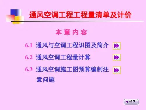 通风空调工程预算