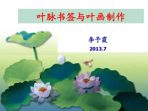 叶脉标本与叶画的制作