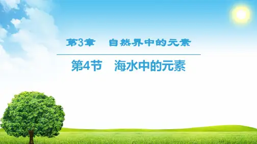 18-19 第3章 第4节 海水中的元素