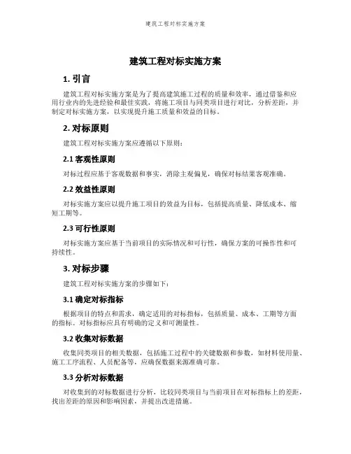 建筑工程对标实施方案