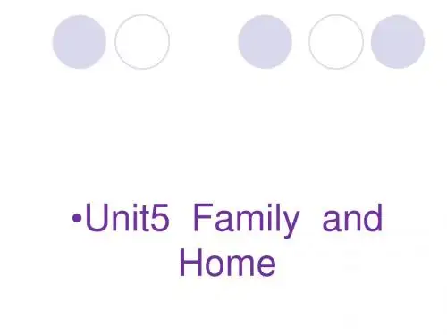 新冀教版七年级英语上册unit5 Lesson 25 Jenny's Family Lesson 25 Jenny’s Family 精品课件