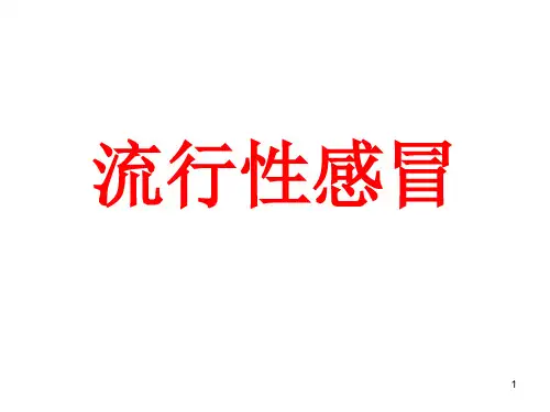 预防感冒主题班会ppt课件