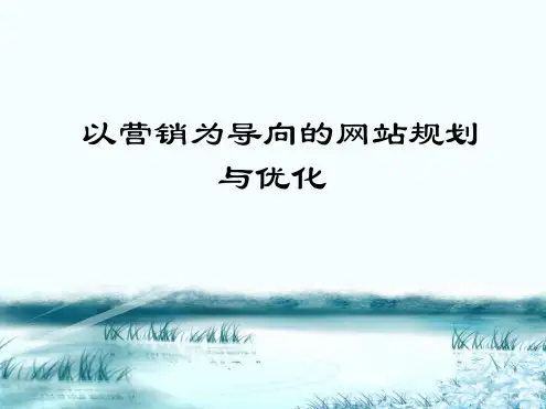 以营销为导向的网站规划与优化
