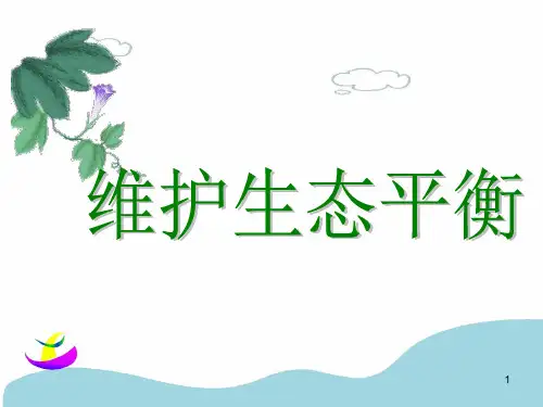 五年级上册科学课件：1.8 维护生态平衡教科版(共17张PPT)