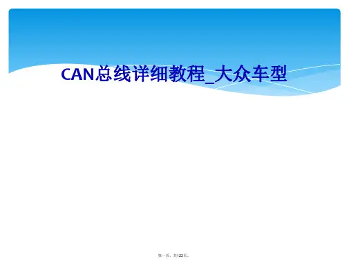 CAN总线详细教程_大众车型