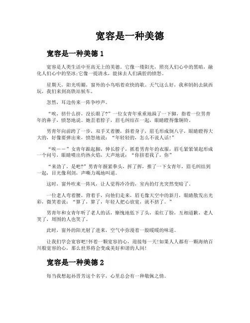 宽容是一种美德 2