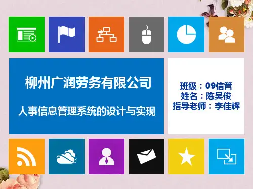 企业人事管理系统概述课件(ppt 58页)