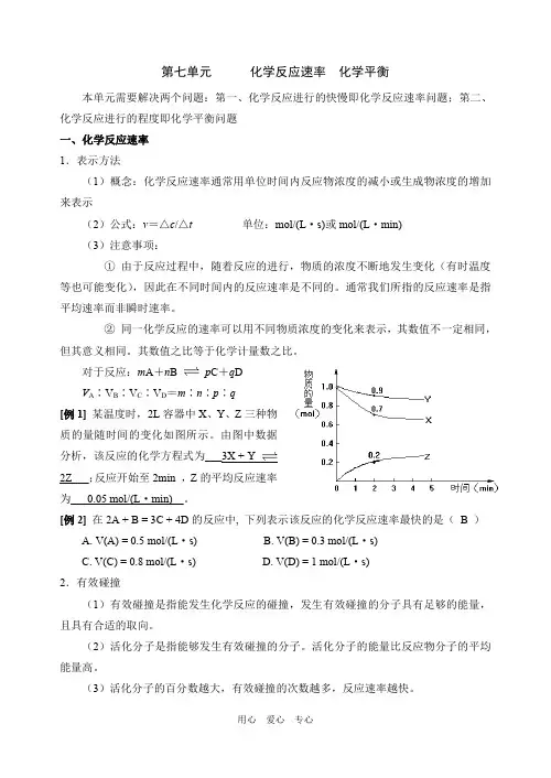 化学反应速率与化学平衡