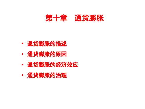 第十章通货膨胀课件PPT